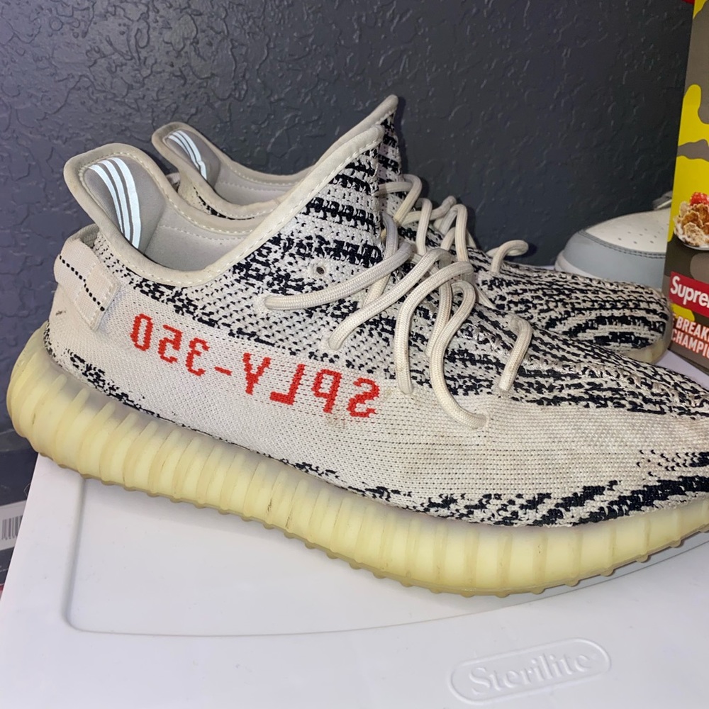 Zebra Yeezys